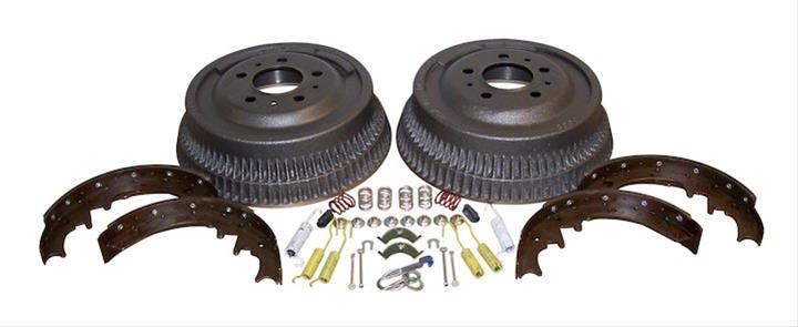 Crown Automotive Drum Brake Kits 52001151K Drums, Rear, 10.00 in. Diameter, Organic Shoes, Jeep, Kit