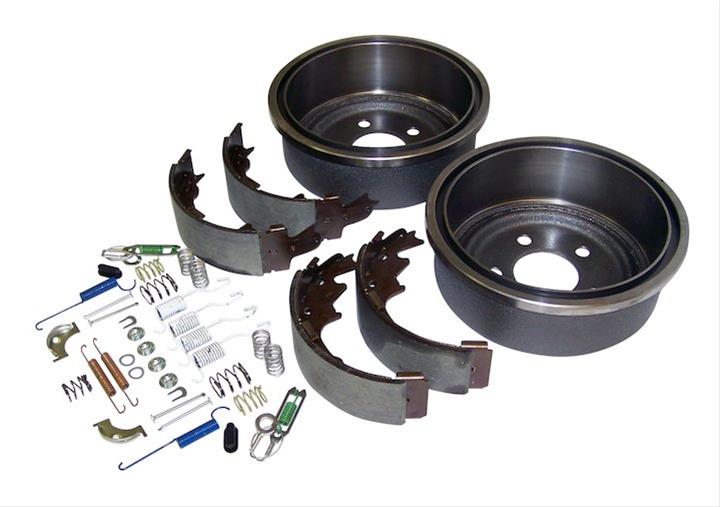 Crown Automotive Drum Brake Kits for 2000-2001 CHEROKEE, 2000-2006 WRANGLER - 52005350K-L Drums, Rear, 9.00 in. Diameter, Organic Shoes, Jeep, Kit