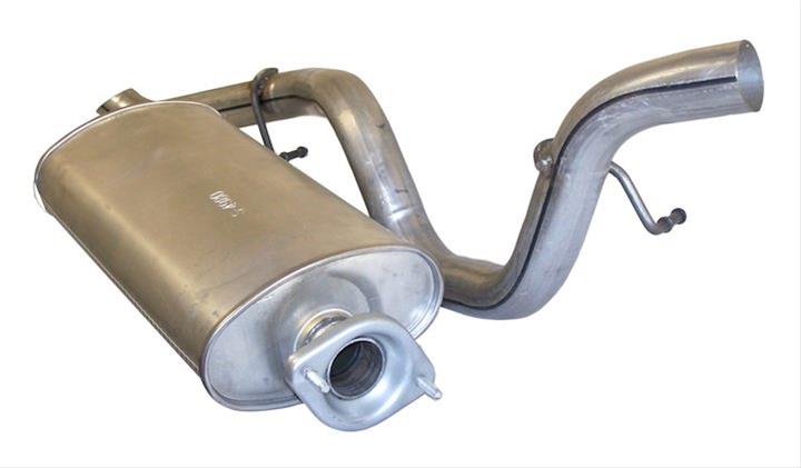 Crown Automotive Exhaust Kits for 2000-2004 WRANGLER - 52019241AF System, Muffler-back, Single, Steel, Natural, Passenger Side Exit, Jeep, 2.4L, 4.0L, Kit thumbnail 2