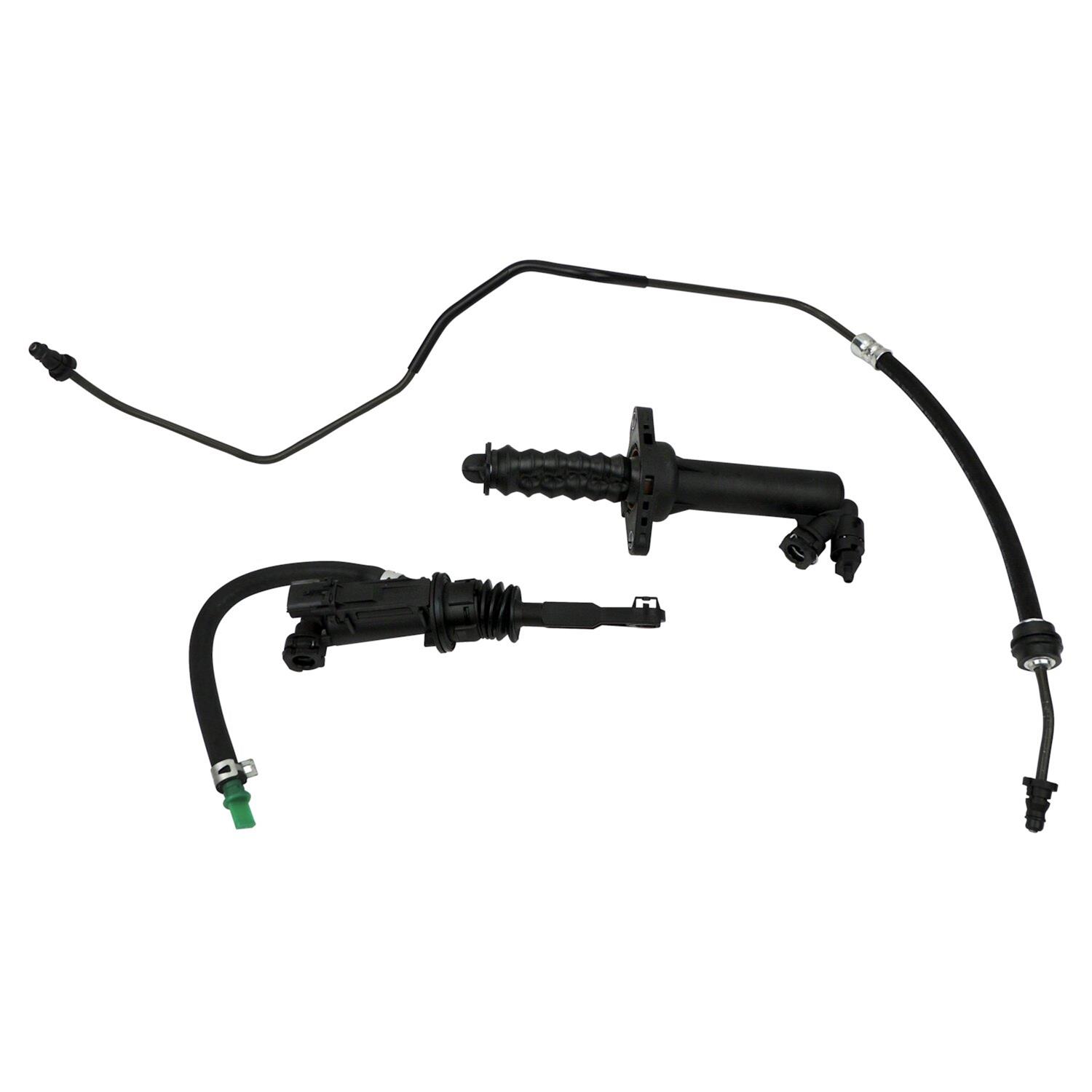 Crown Automotive Clutch Master Cylinder and Slave Kits 52060132K Hydraulic Kit for 2007-2011 Jeep JK Wrangler LHD