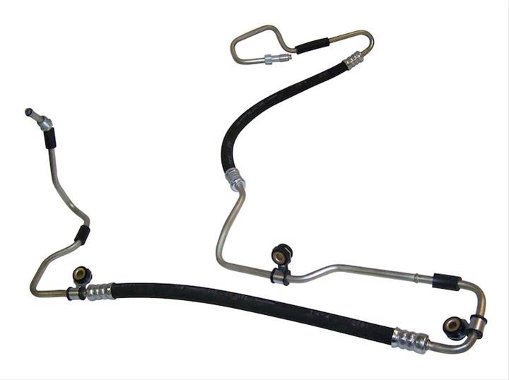 Crown Automotive Power Steering Hoses for 2006-2010 COMMANDER, 2005-2009 GRAND CHEROKEE - 52089325AD Hose, High-pressure, Steel/Rubber, Black, Jeep, Each