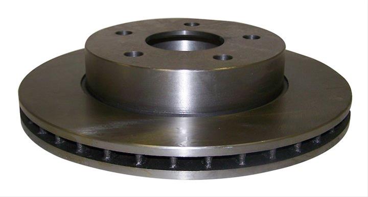 Crown Automotive Brake Rotors 52098672 Rotors, Solid Surface, Steel, Natural, Front, Jeep, Each