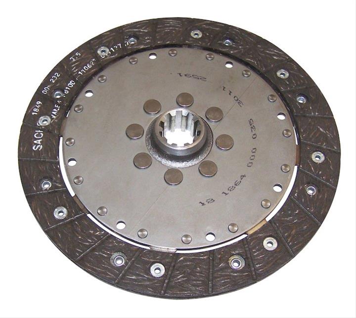 Crown Automotive Clutch Discs 52104581AE Disc, 1.125 in. - 10-spline, Organic, 9.000 in. Diameter, Jeep, 2.4L, Each