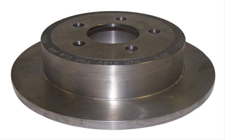 Crown Automotive Brake Rotors for 2003-2007 LIBERTY, 2003-2006 WRANGLER - 52128411AB Rotors, Solid Surface, Steel, Natural, Rear, Jeep, Each