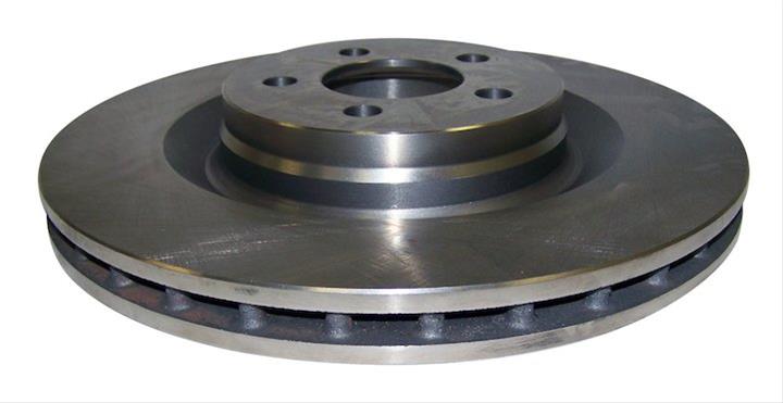 Crown Automotive Brake Rotors 5290537AA Rotors, Solid Surface, Steel, Natural, Front, Chrysler, Dodge, Each