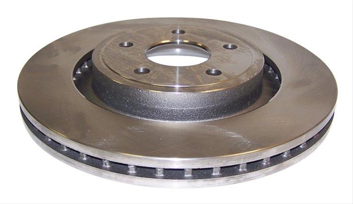 Crown Automotive Brake Rotors 5290733AB Rotors, Solid Surface, Steel, Natural, Front, Jeep, Each