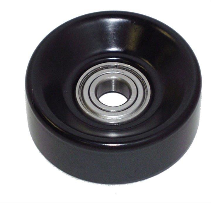 Crown Automotive Idler Pulleys for 1993-1998 GRAND CHEROKEE - 53009508 Pulley, Serpentine, Plastic, Black, Jeep, 5.2L, 5.9L, Each
