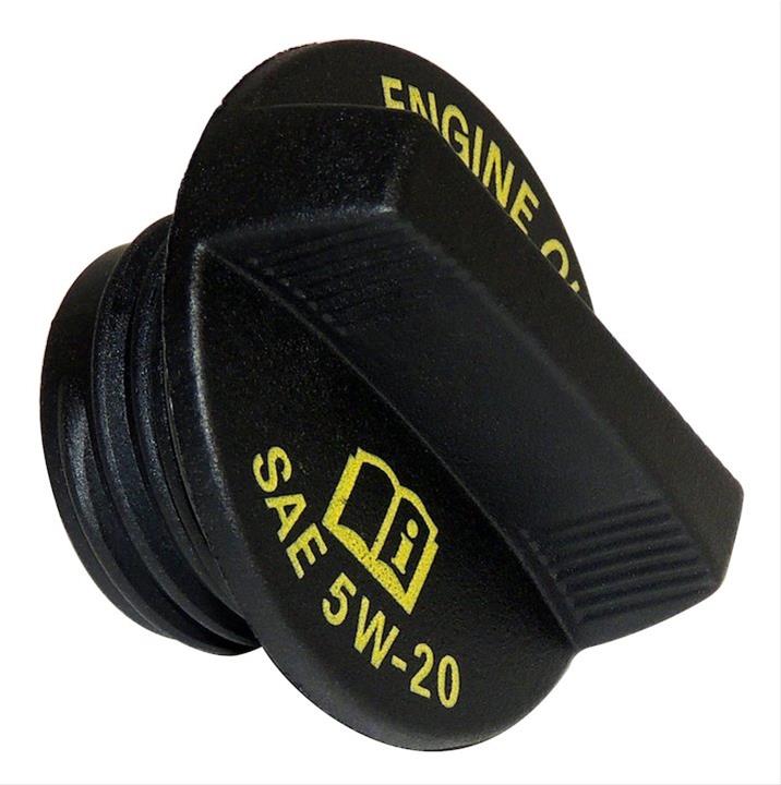 Crown Automotive Oil Filler Caps 53013775AB Cap, Replacement, Twist-in, Round, Plastic, Black, Chrysler, Dodge, Jeep, Ram, Each