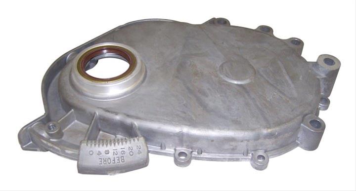 Crown Automotive Timing Covers 53020222 Cover, One-piece, Aluminum, Natural, Dodge, Jeep, Each