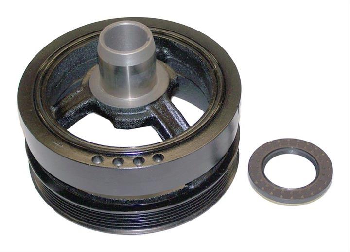Crown Automotive Harmonic Balancers 53020689K Balancer, Nodular Iron, Black, Internal Engine Balance, Front Crankshaft Seal, Dodge, Jeep, Ram, Kit