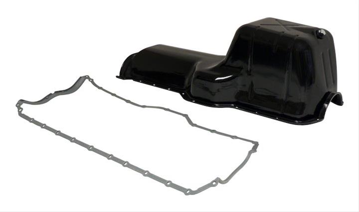 Crown Automotive Oil Pans 53020833K Pans, Wet Sump Style, Steel, Black, Jeep, L6, Each