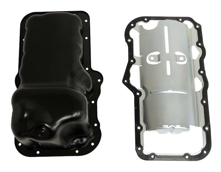 Crown Automotive Oil Pans 53021779K Pans, Wet Sump Style, Steel, Black, Dodge, Jeep, Ram, 3.7L, Each