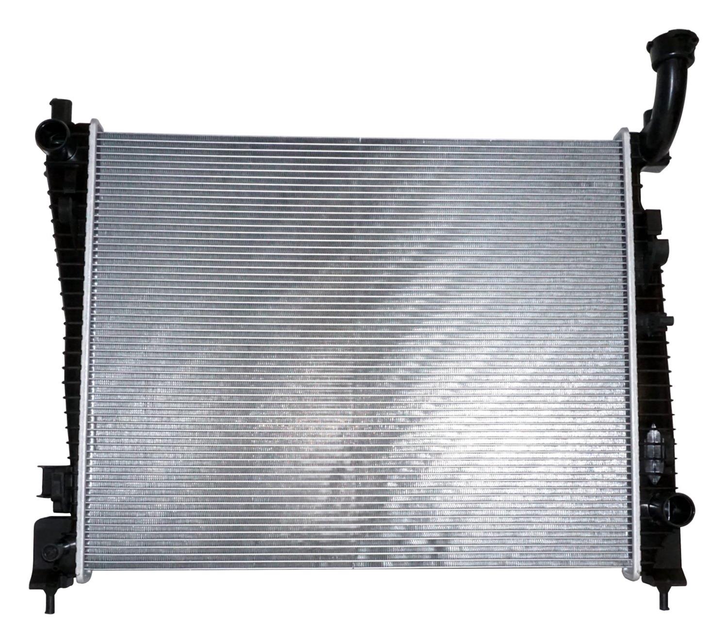 Crown Automotive Radiators 55038001AH Radiator, Crossflow, Aluminum/Plastic, Natural, Dodge, Jeep, Each