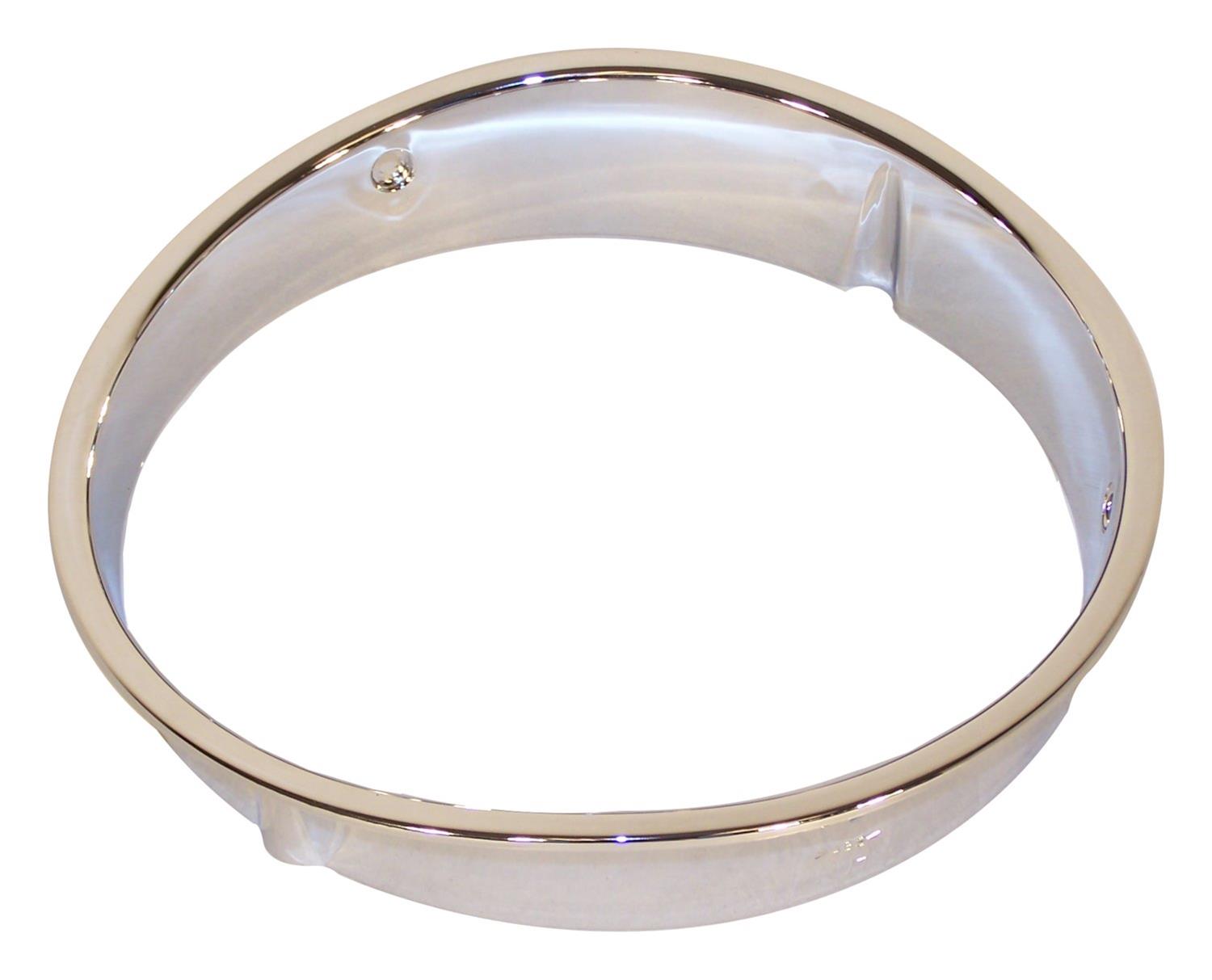 Crown Automotive Headlight Bezels 55055046 Light Bezel, Headlight, Steel, Chrome, Passenger Side, Jeep, Each