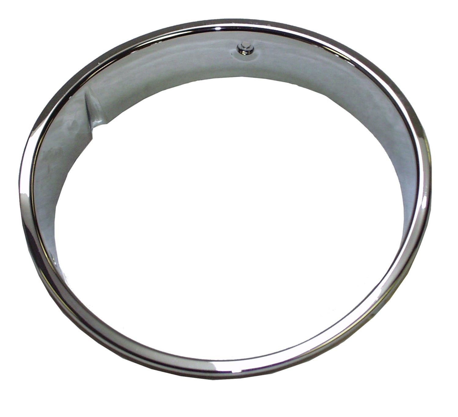 Crown Automotive Headlight Bezels for 1997-2006 WRANGLER - 55055047 Light Bezel, Headlight, Steel, Chrome, Driver Side, Jeep, Each