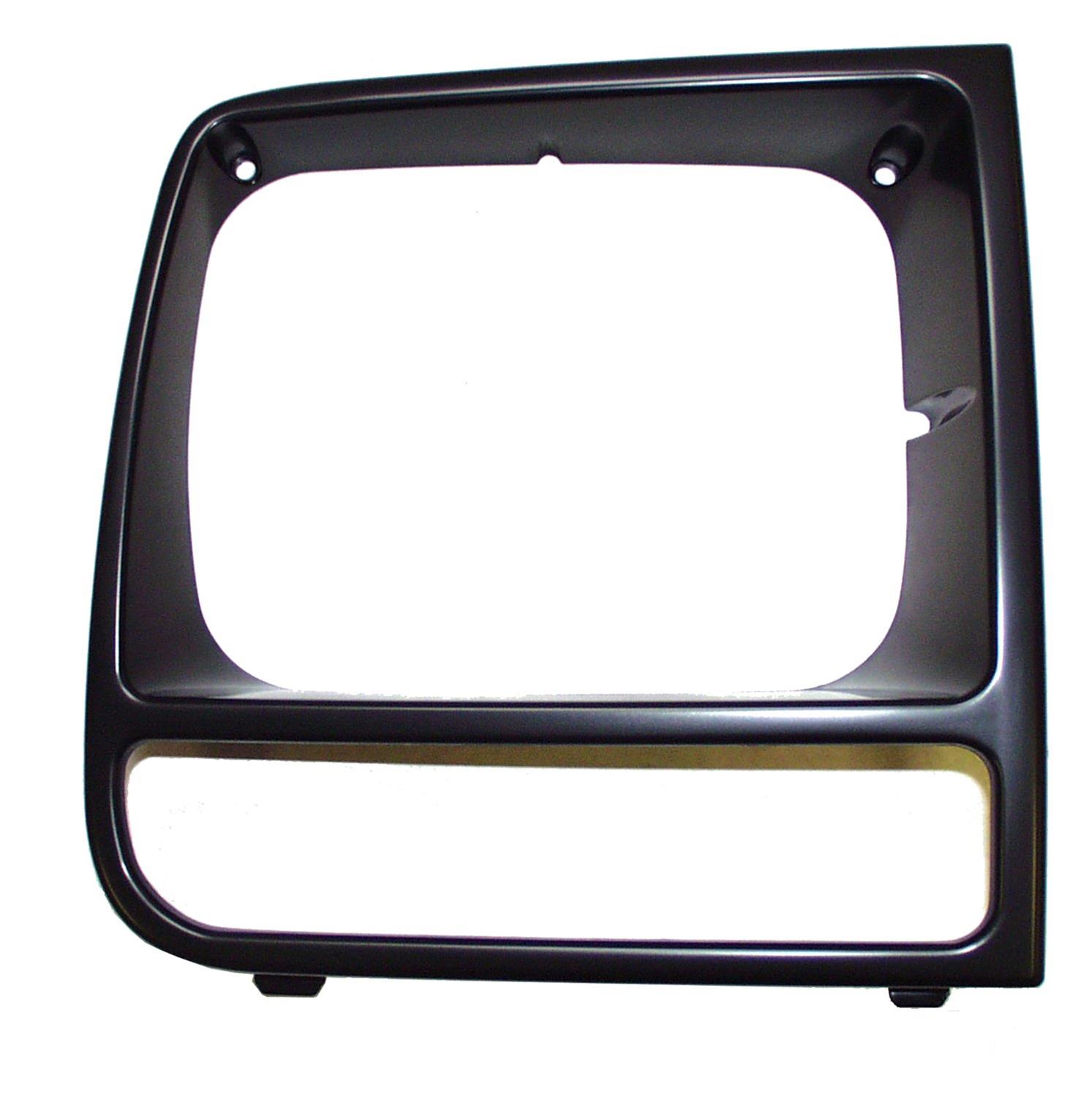Crown Automotive Headlight Bezels for 1997-2001 CHEROKEE - 55055136 Light Bezel, Headlight, Plastic, Black, Passenger Side, Jeep, Each