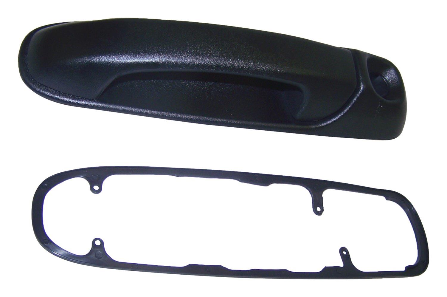 Crown Automotive Exterior Door Handles 55136351AD Handle, Exterior, Plastic, Black, Jeep, Driver Side Front, Each
