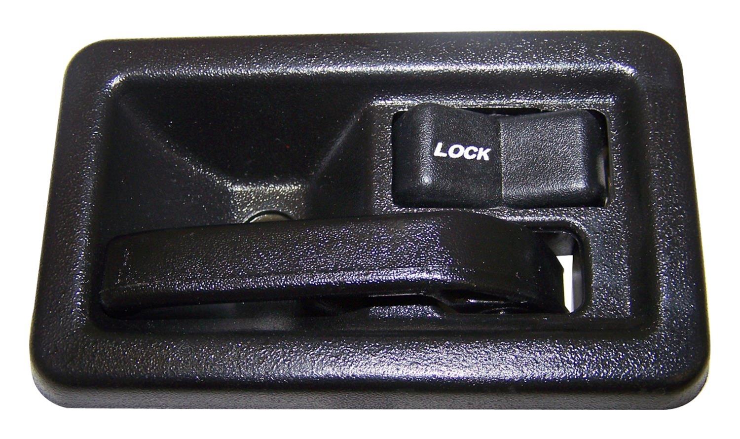 Crown Automotive Inside Door Handles 55176476AB Handle, Inside, Stock Design, Plastic, Black, Passenger Side Front, Jeep, Each