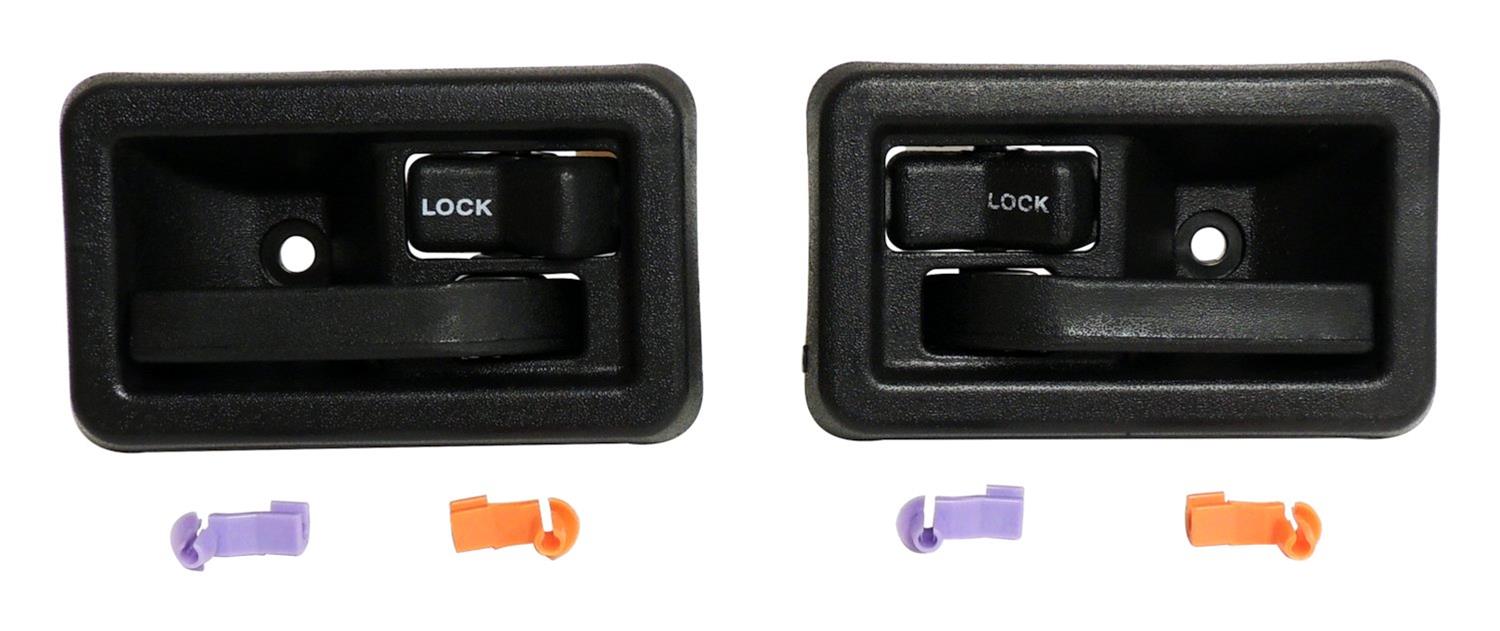 Crown Automotive Inside Door Handles 55176476K Interior Handles, Includes Left and Right and Lock Rod Clips, Kit