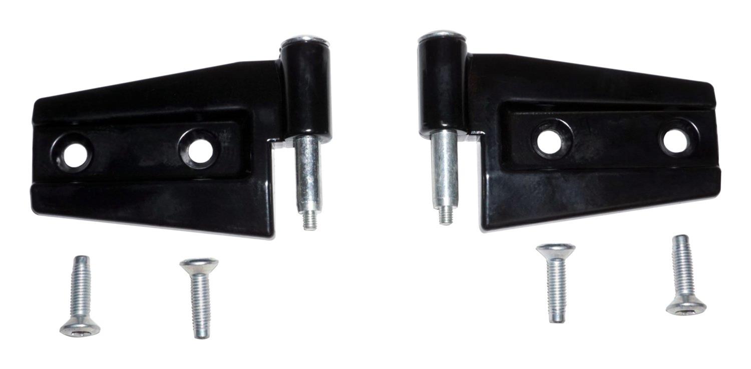 Crown Automotive Door Hinges 55395384K Hinges, Steel, Black, One Driver Side Hinge and One Passenger Side Hinge, Jeep, Pair