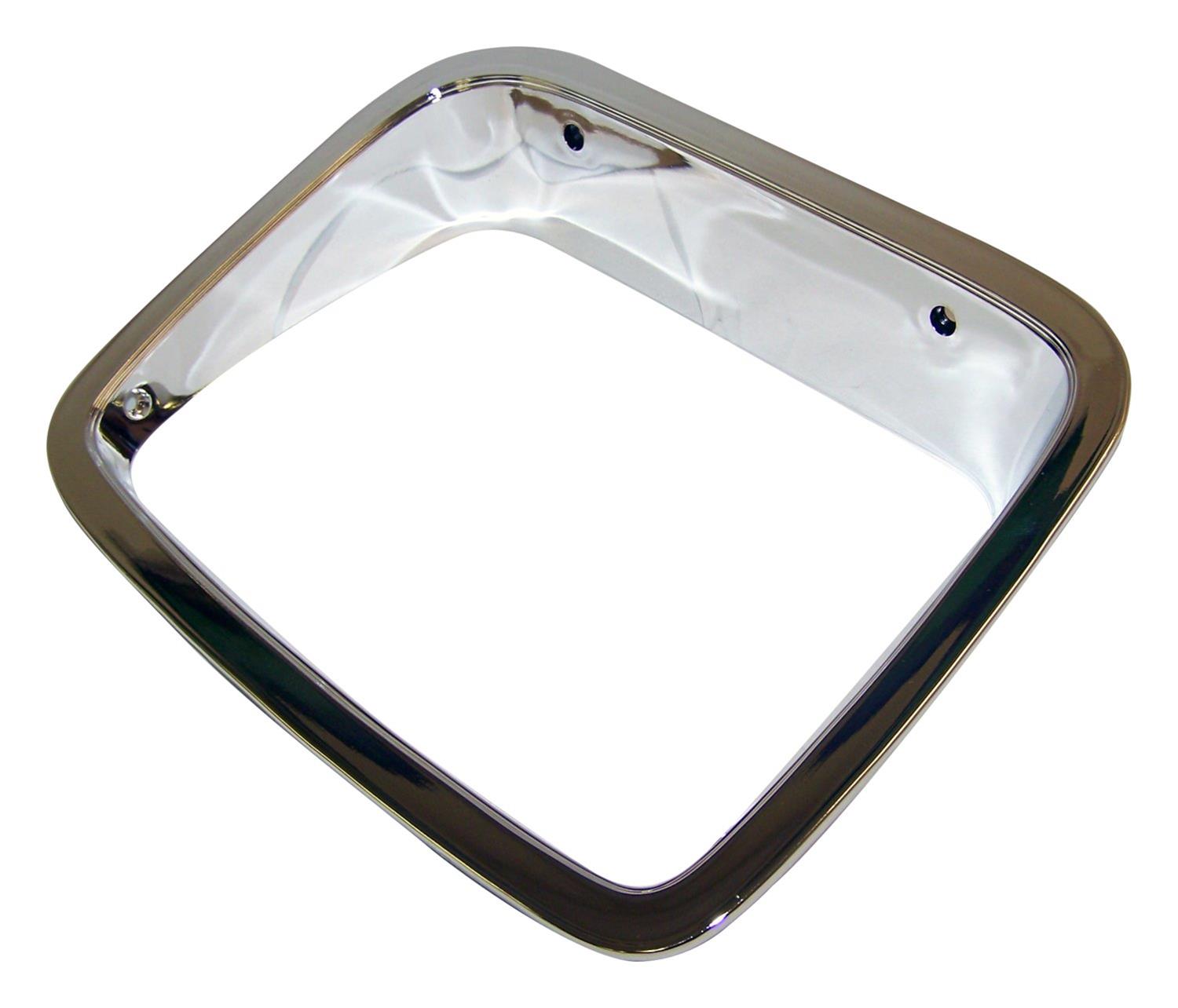 Crown Automotive Headlight Bezels for 1987-1995 WRANGLER - 56003105 Light Bezel, Headlight, Plastic, Chrome, Driver Side, Jeep, Each