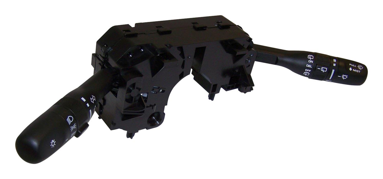 Crown Automotive Multi-Function Switches 56010125AH Turn Signal Switch, Multi-Function, Labeled, Plastic, Black, Jeep, Each