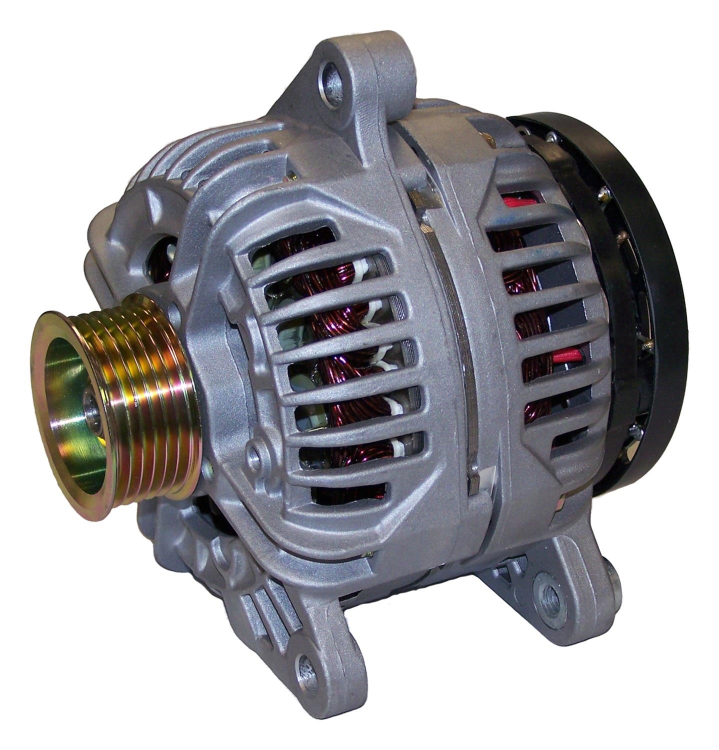 Crown Automotive Alternators for 1999-2004 GRAND CHEROKEE - 56041322 Alternator, Nippondenso Case Style, 12 V, 136 amps, Internal Regulator, Serpentine Pulley, Jeep, 4.0L, Each
