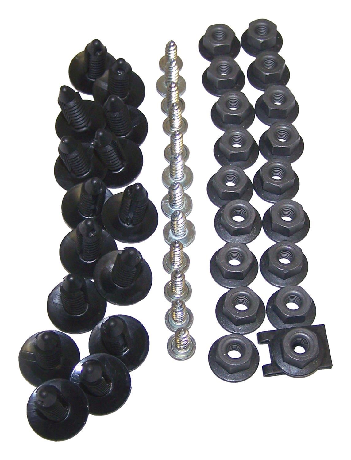 Crown Automotive Fender Flare Retainers for 1984-1994 CHEROKEE - 5AG-FR-KIT Components, Nut, Jeep, Each