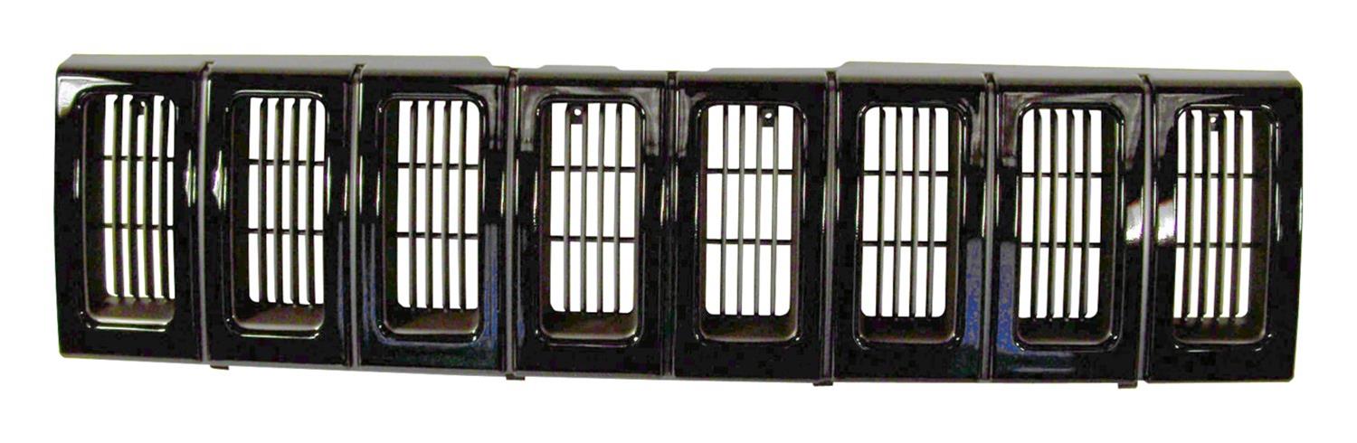 Crown Automotive Grilles for 1993-1998 GRAND CHEROKEE - 5DF54MX8 Grille, ABS Plastic, Black, Jeep, Each