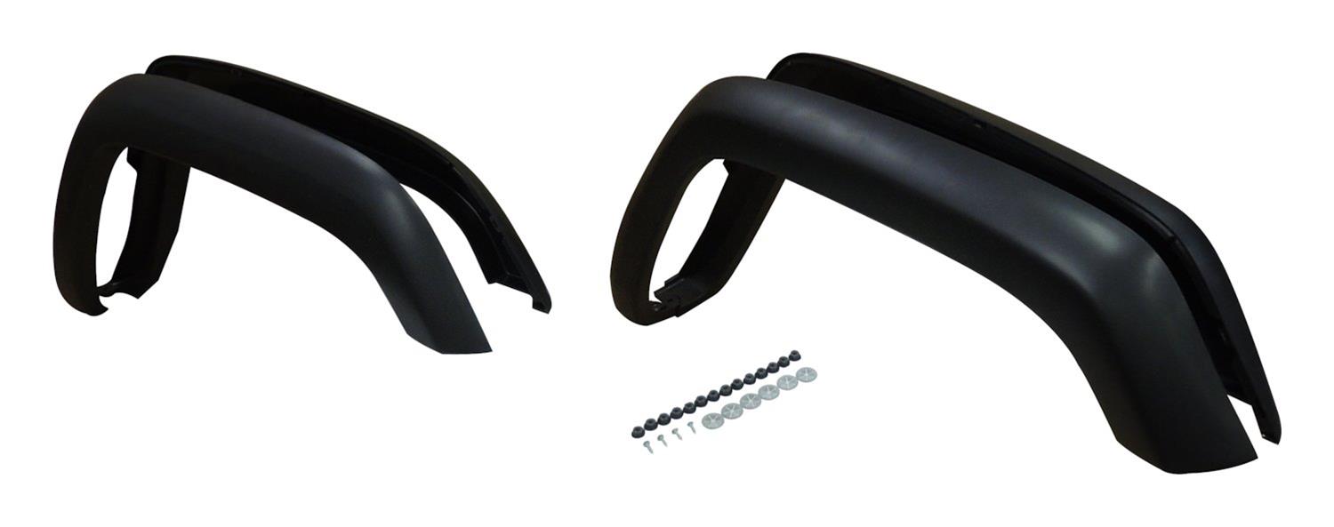 Crown Automotive Fender Flare Kits 5FWK-MT Flares, Front and Rear, ABS Plastic, Matte Black, 2.625 in. Width, Jeep, Kit