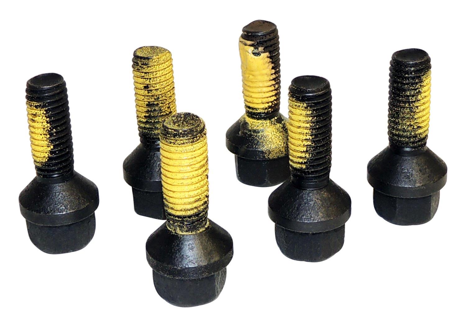 Crown Automotive Crossmember Mounting Bolts for 1987-2002 WRANGLER - 6035836K6 Transmission Fasteners, 1/2-13 in. Thread, Steel, Black, Jeep, Set of 6
