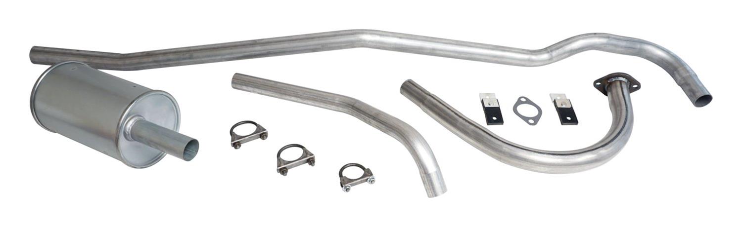 Crown Automotive Exhaust Kits 641878K System, Manifold-back, Single, Steel, Natural, Passenger Side Exit, Jeep, 134, Kit thumbnail 2