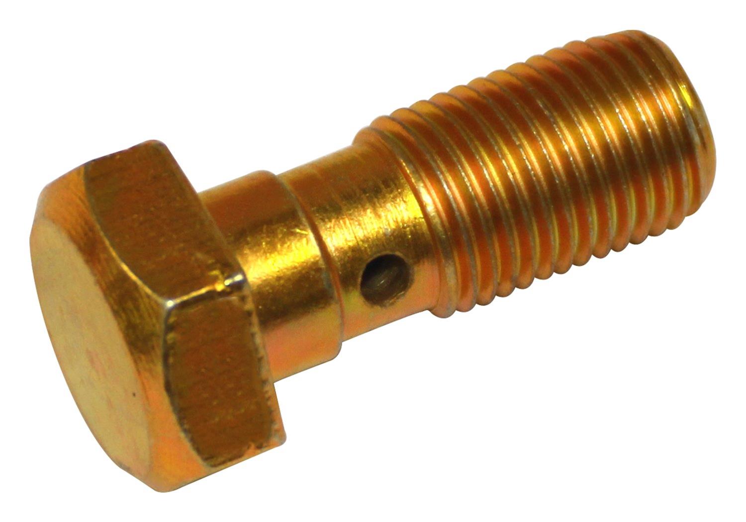 Crown Automotive Brake Hose Inlet Bolts 6508914AA Fittings, Brake, Male 10mm x 1.0 Thread, Banjo, Steel, Zinc Plated, 24mm Length, Each thumbnail 2