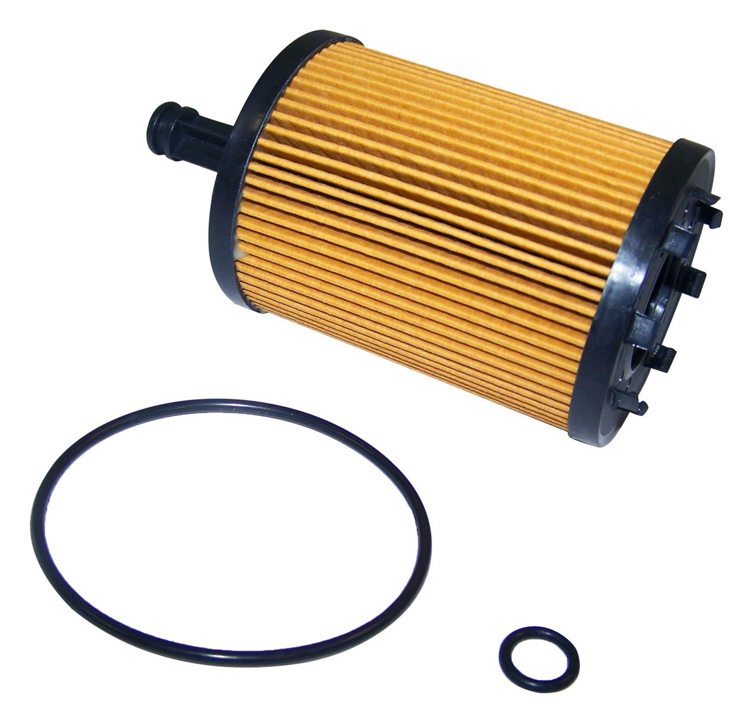 Crown Automotive Oil Filters 68001297AA Filter, Cartridge Style, European, Chrysler, Dodge, Jeep, 2.0L Diesel, Each