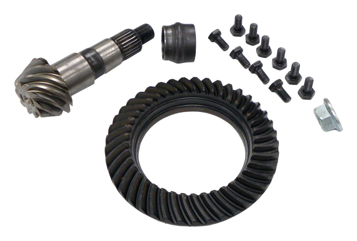 Crown Automotive Ring and Pinion Gear Installation Kit Combos 68004094AB Dana 30 4.10 Gears Gears, 4.10:1 Ratio, 26-spline, Reverse Rotation, Kit, Front, 30, Jeep,