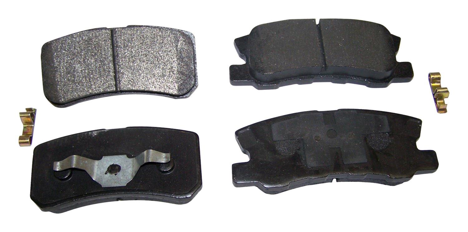 Crown Automotive Brake Pads 68028671AA Pads, Semi-metallic, Rear, Chrysler, Dodge, Jeep, Set