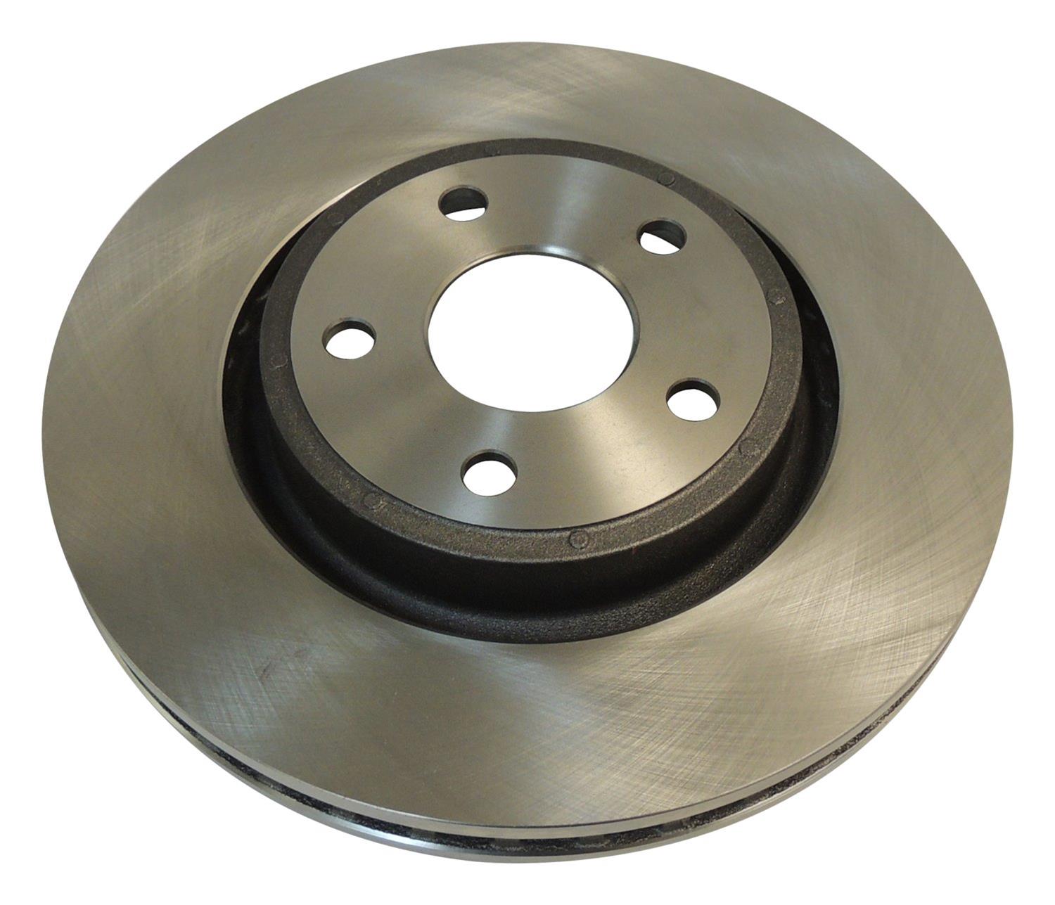 Crown Automotive Brake Rotors 68035012AB Rotor, Solid Surface, Iron, Natural, Front, Dodge, Jeep, Each