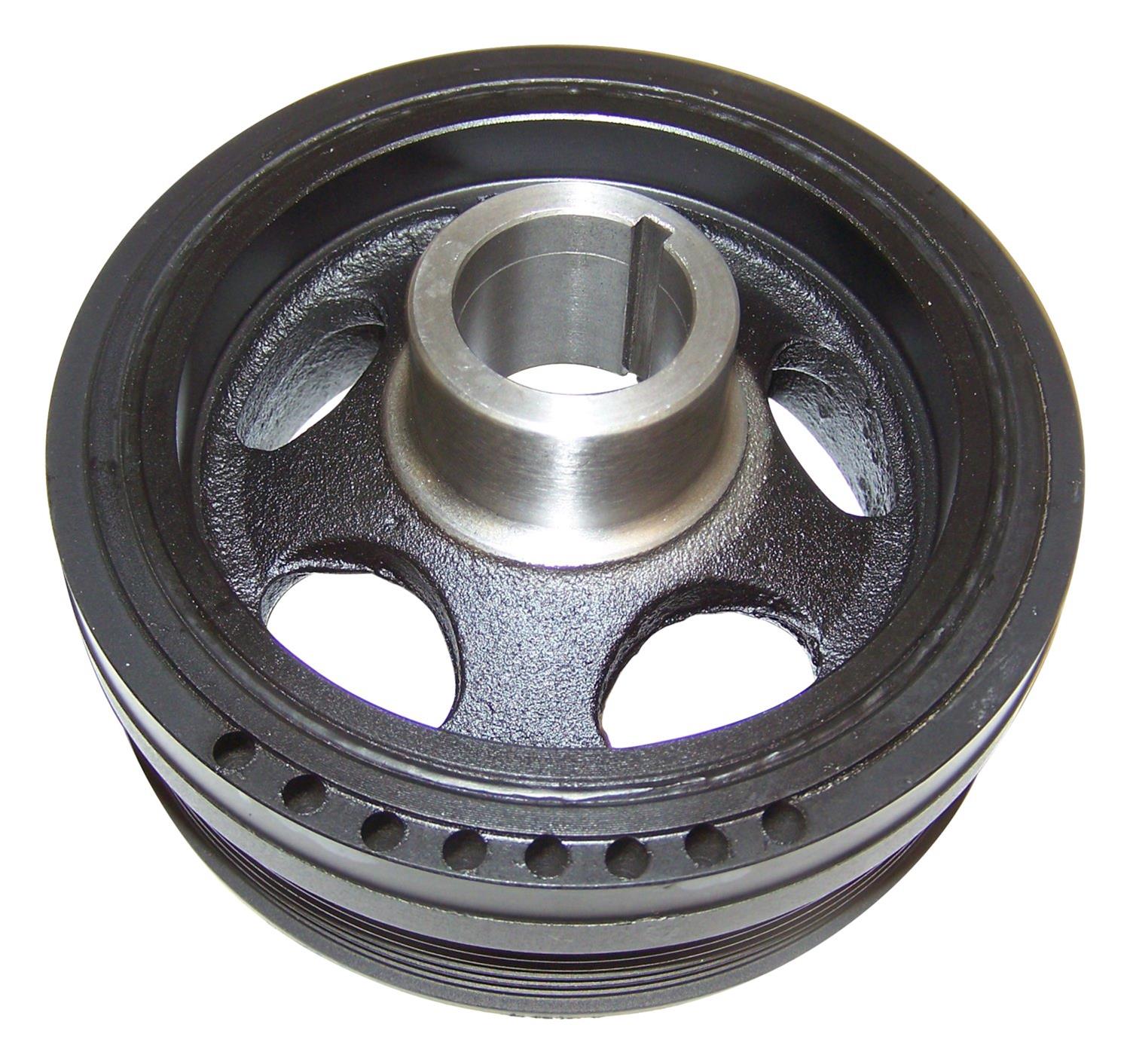 Crown Automotive Harmonic Balancers 68056244AA Balancer, Nodular Iron, Black Powdercoated, Internal Engine Balance, Jeep, 3.0L Diesel, Each