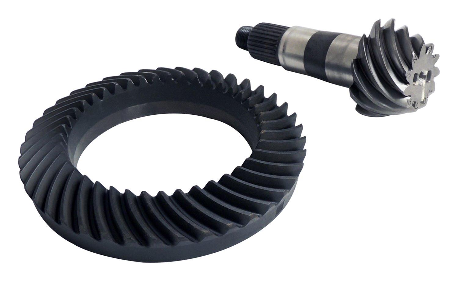 Crown Automotive Ring and Pinion Gears 68393535AA Dana 44 3.73 Gears, 3.71:1 Ratio, 28-spline, Standard Rotation, Front, 44, Jeep Wrangler JL, Set