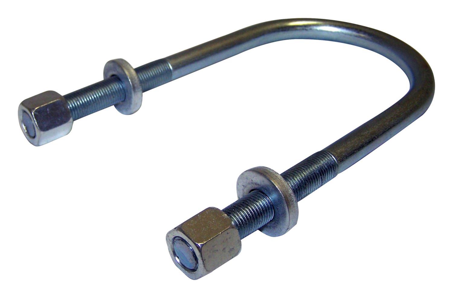 Crown Automotive U-Bolts 8130370HD U-Bolt, Round, Steel, Natural, 3.750 in. Width, Front, Jeep, Each