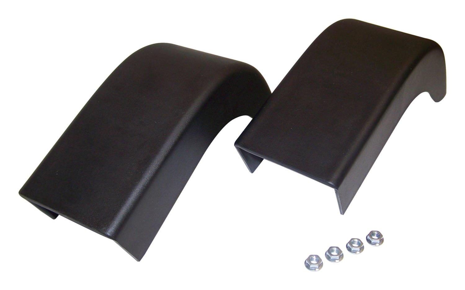 Crown Automotive Bumper End Caps for 1987-1995 WRANGLER - 82200529 Cap, Front Left, Front Right, Black, Jeep, Pair