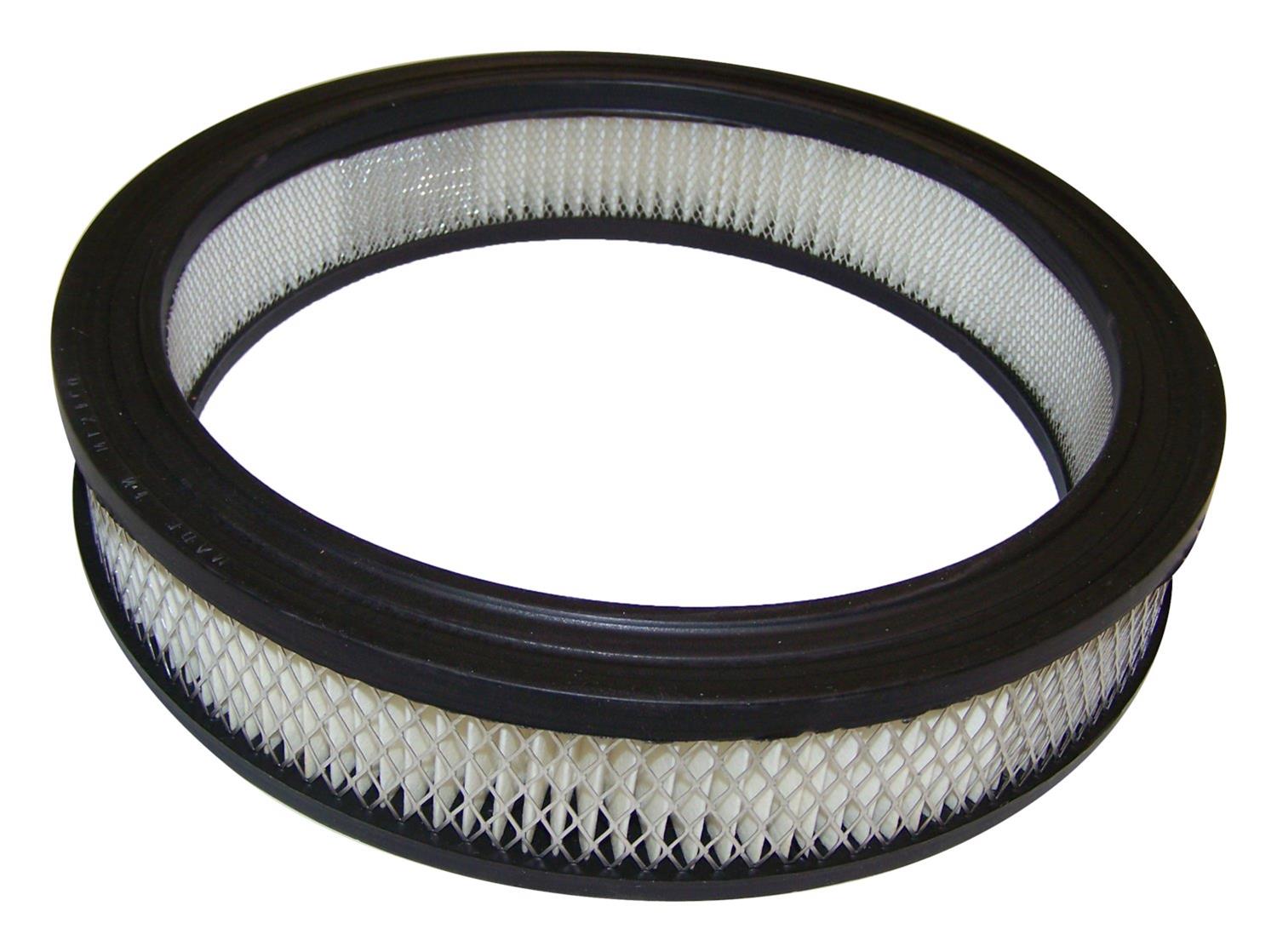 Crown Automotive Air Filter Elements for 1984-1985 CHEROKEE - 83500999 Filter, Round, Paper, White, Jeep, 2.5L, Each
