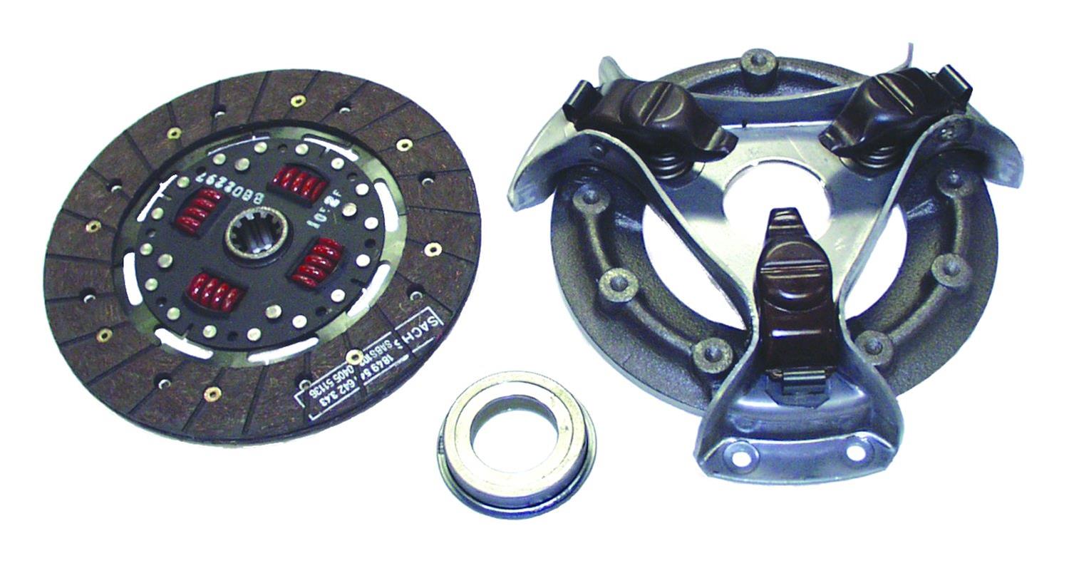 Crown Automotive Clutch Kits 930731K Kit, 10-spline, Iron/Organic Disc, Pressure Plate, Throwout Bearing, Jeep, Willys, 2.2L, Kit