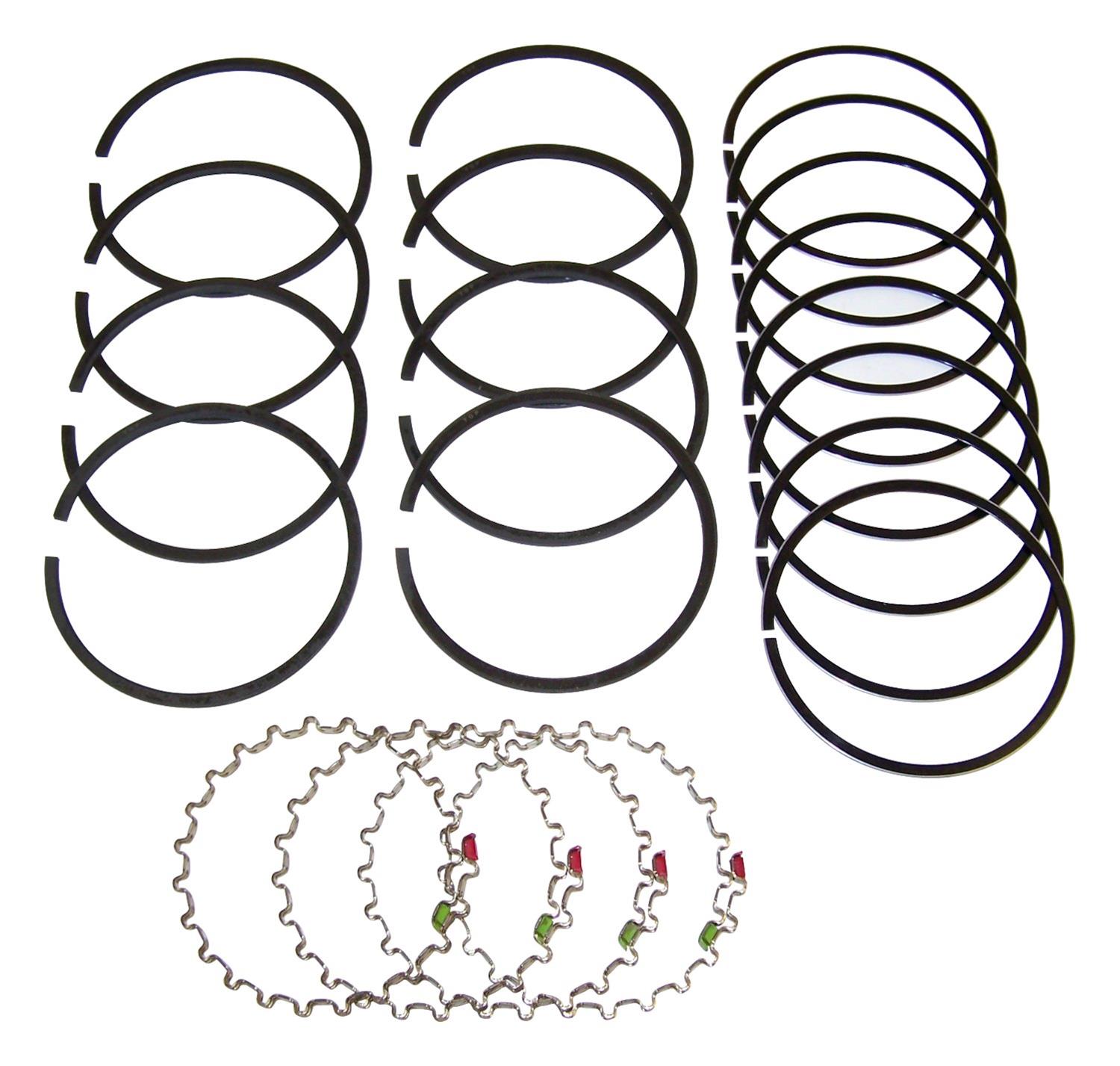Crown Automotive Piston Rings 941889 Ring Set, This Item Is Not Painted, Metal, Use Existing Hardware