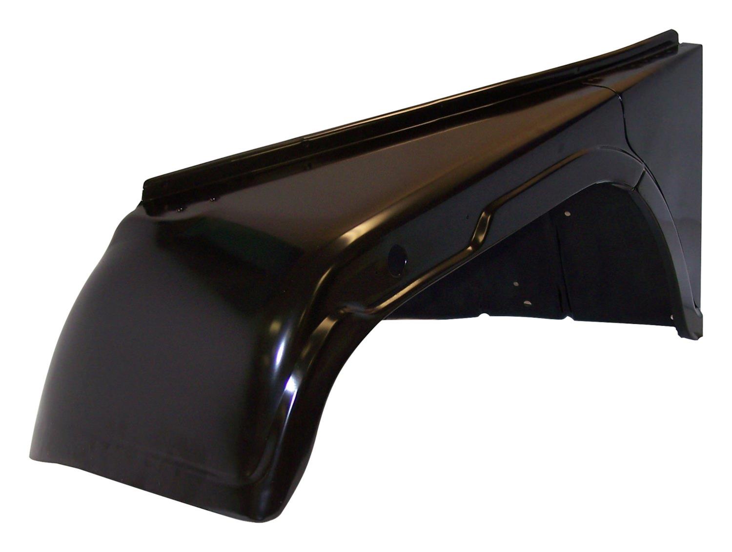 Crown Automotive Fenders 984705 Fender, Front Outer, Driver Side, Steel, Black EDP Coated, Jeep, Each