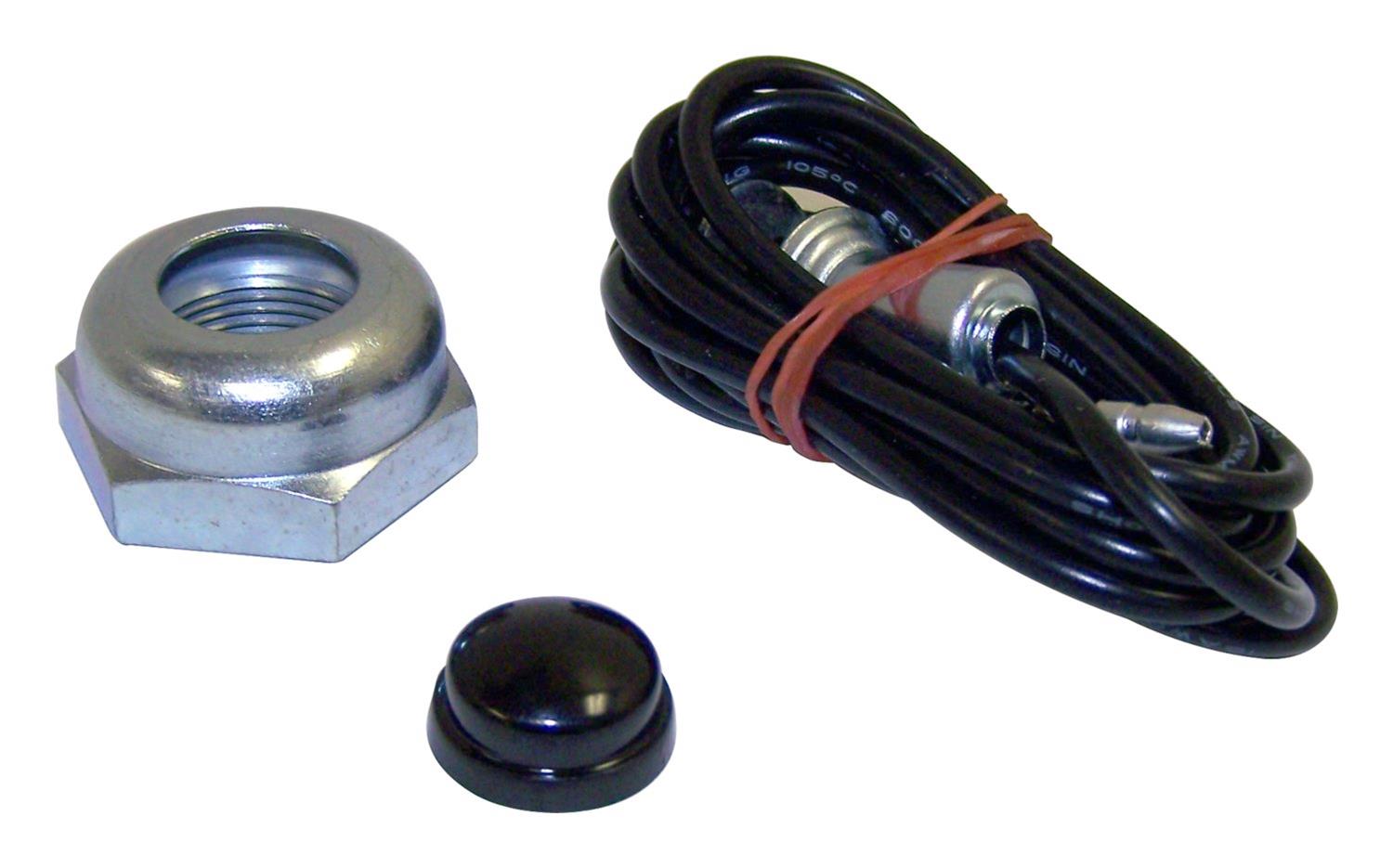 Crown Automotive Horn Buttons A6742K Button Kit, Black & Silver, Metal & PlasticHardware Included