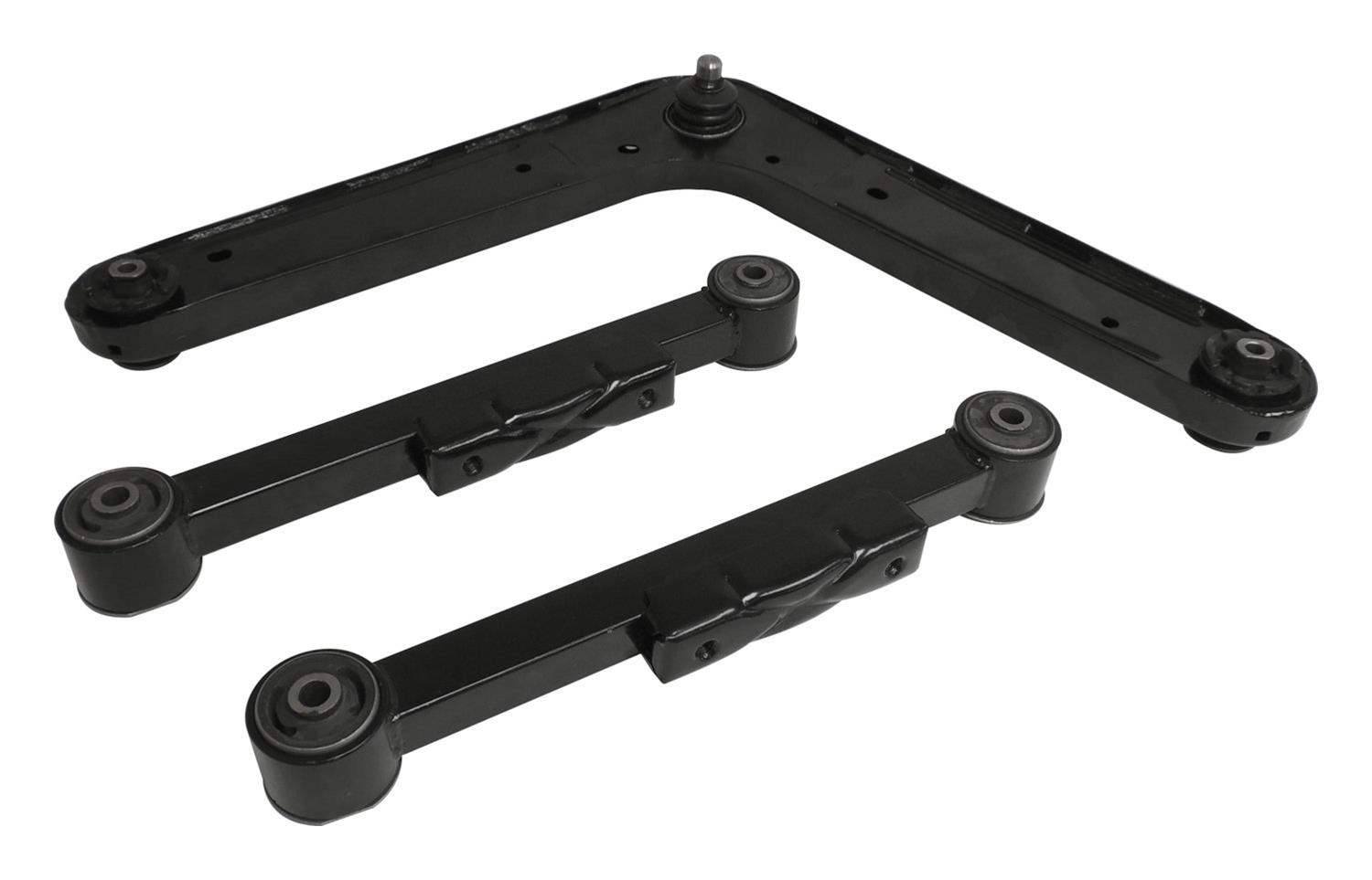 Crown Automotive Control Arms for 2002-2007 LIBERTY - CAK10 Arm, Rear, Stock Style, Steel, Black Painted, Jeep, Set of 3