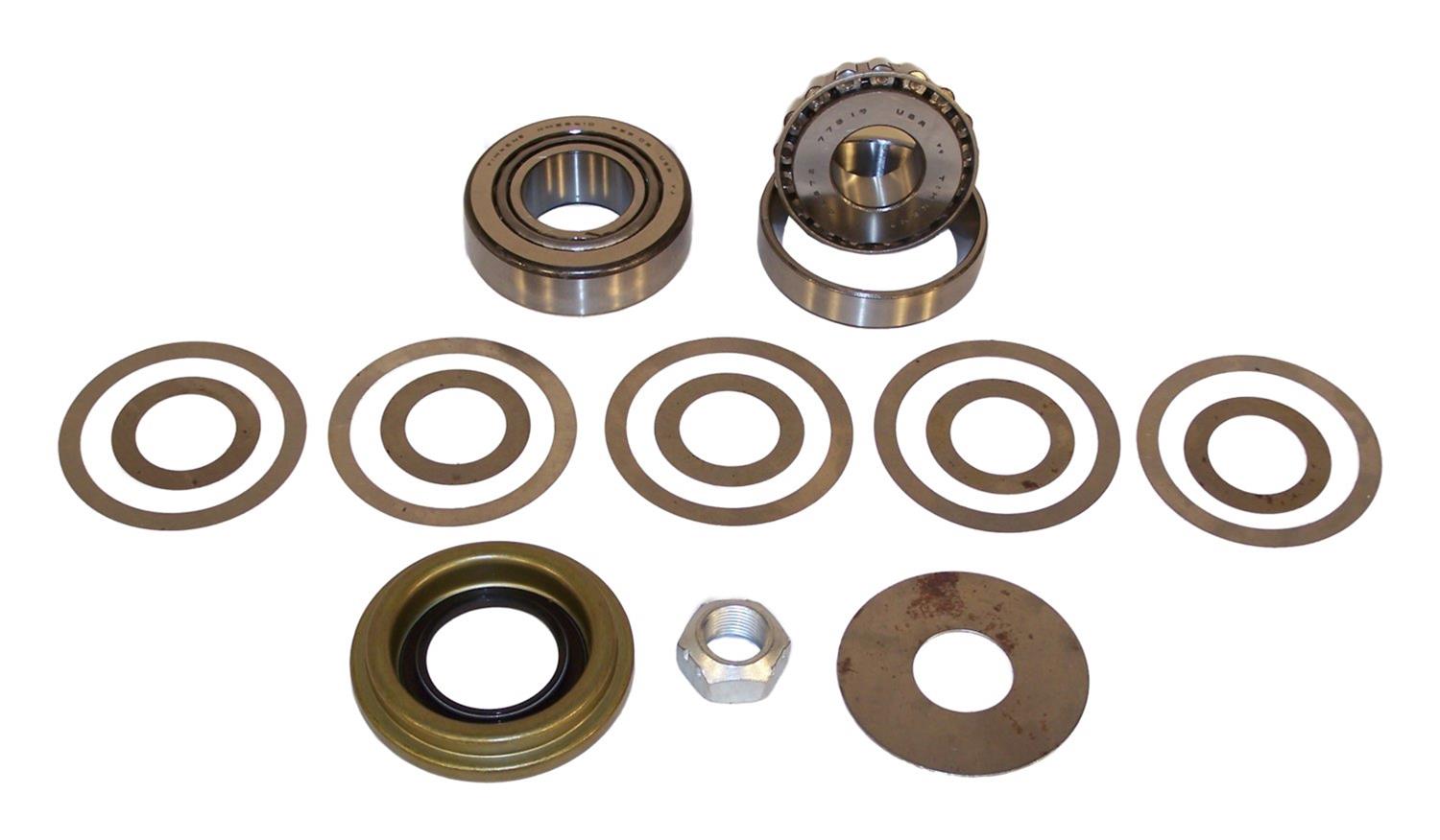 Crown Automotive Ring and Pinion Gear Installation Kits D30E-PBK Kit, 26-spline Pinion, Reverse Rotation, Front, Dana 30, Jeep, Kit