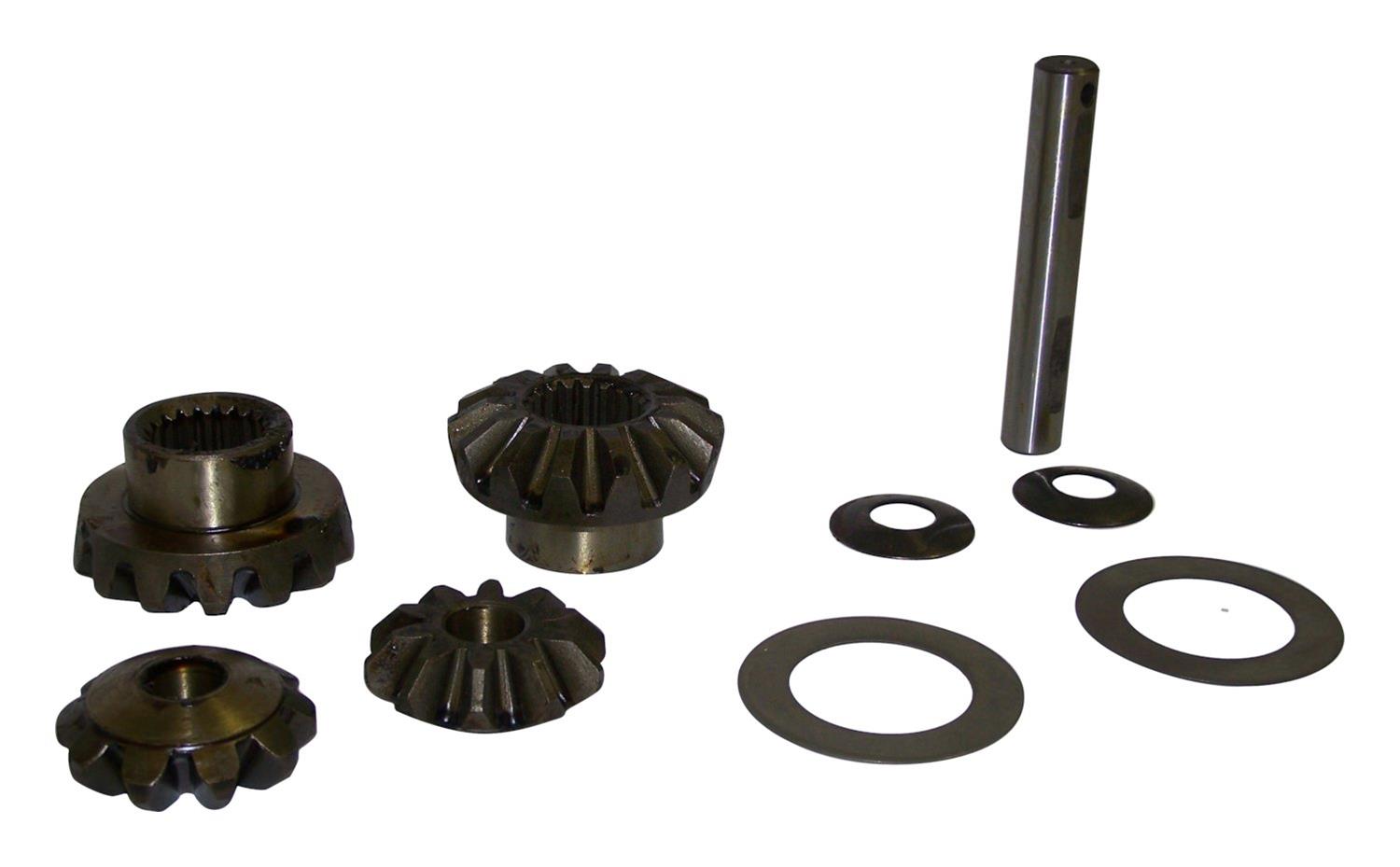 Crown Automotive Spider Gear Kits J0908333 Gears, Side Gears, Cross Shaft Pin, Thrust Washers, Open, Rear, Dana 53, Kit