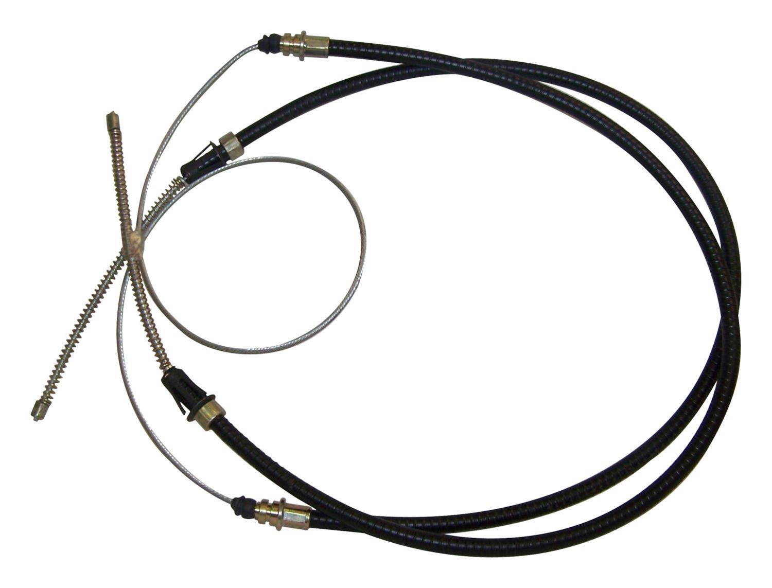 Crown Automotive Parking Brake Cables for 1972-1973 COMMANDO - J0999895 Cable, Rear, Black Plastic Jacket, 107.00 in. Cable Length, Jeep, Each